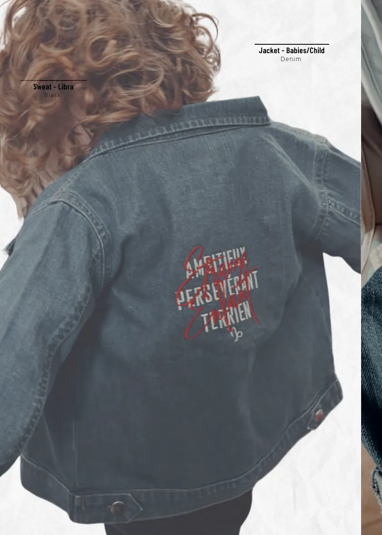 Veste en jean bébé et enfant, collection Étrange Enfant